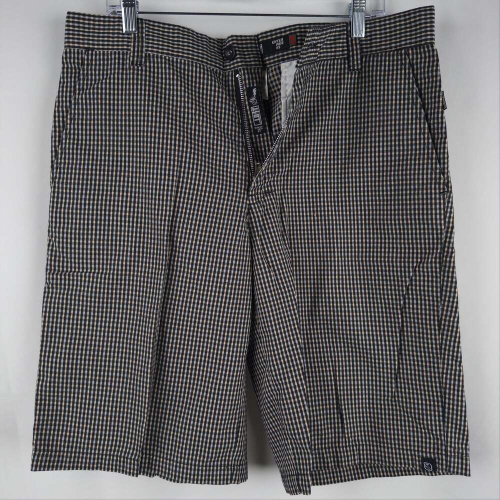 Lost Enterprises Men's Gingham Plaid Chino Shorts